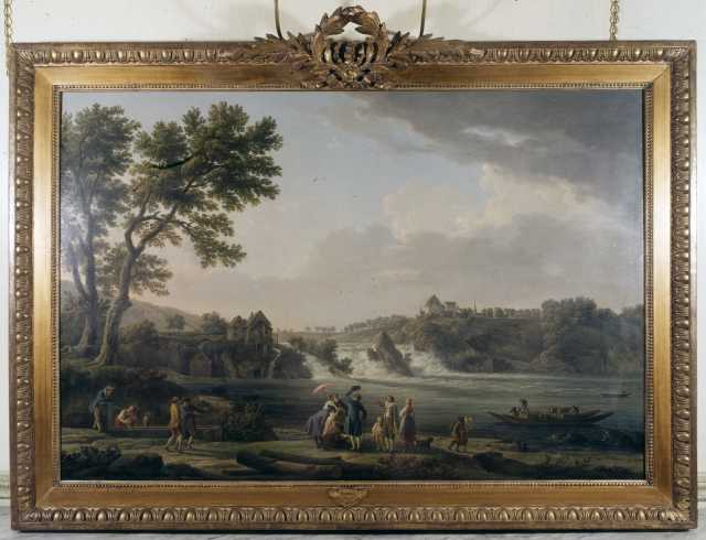 Le Brocq, David — Vernet Claude-Joseph - sec. XVIII - Cascate del Reno presso Schaffhausen — insieme